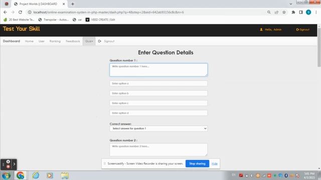 Online Examination System using PHP/MySqli Free Source Code Available смотреть онлайн