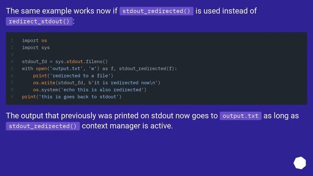 Redirect stdout to a file in Python? смотреть онлайн
