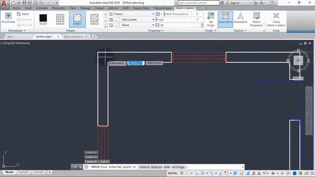 AutoCAD2021: Hatching the wall in AutoCAD смотреть онлайн