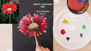 ТАКАЯ ПРОСТАЯ РОМАШКА (ГЕРБЕРА)! Рисуем гуашью / акрилом #52