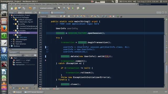 8. Hibernate-Delete a data from database using hibernate смотреть онлайн