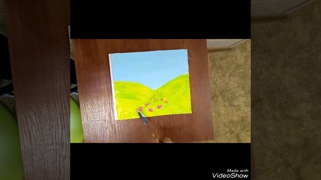 Быстрый пейзаж. Акрил. мастихин. Живопись. Tutorial смотреть онлайн