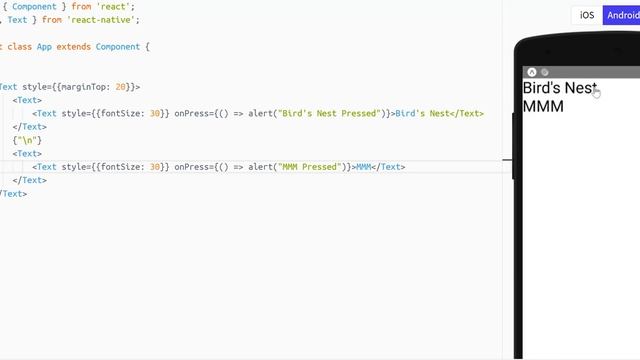 React Native Bug in Text Component Nested Mode смотреть онлайн