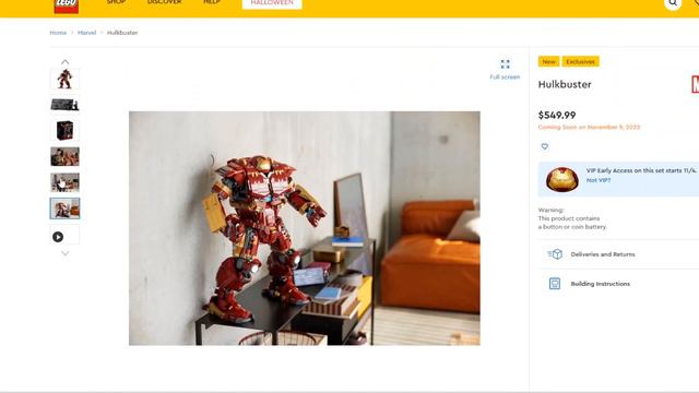 New LEGO 76210 Hulkbuster Pre-Review