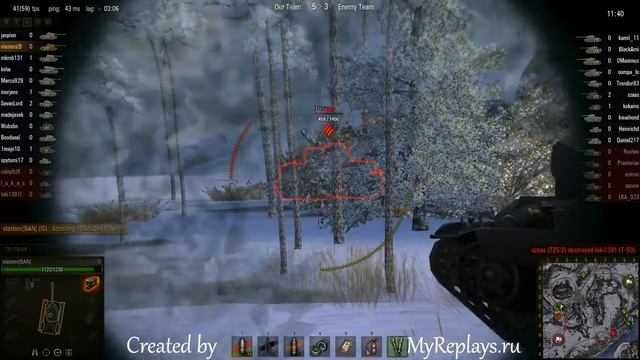 WOT: Arctic Region - IS - 5 frags смотреть онлайн