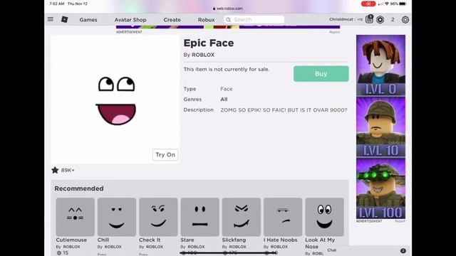 How To Get Epic Face Roblox For Free! смотреть онлайн