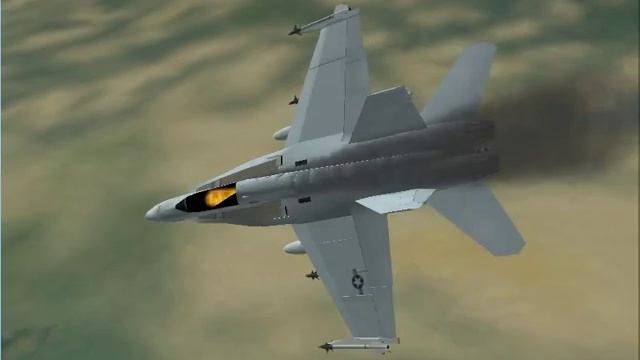 Su-27 Vs 2 F-18. Su-27 Flanker 2.5