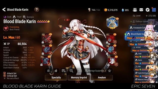 [Epic 7] How to Build Blood Blade Karin смотреть онлайн