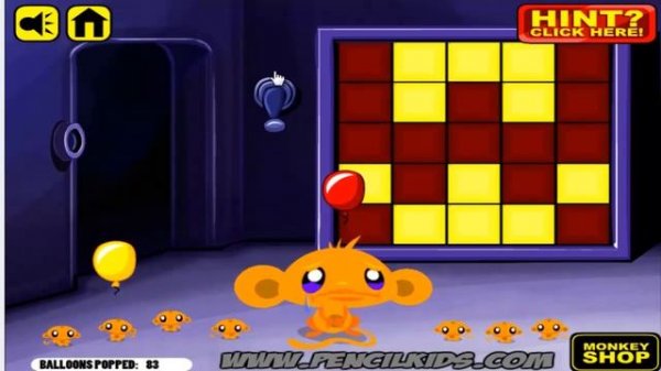 Monkey Go Happy Balloons Game Walkthrough