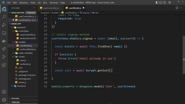 MERN Authentication Tutorial #3 - Signing Up & Hashing Passwords смотреть онлайн