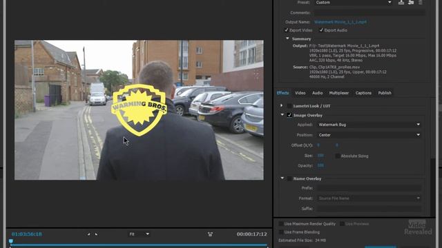 How to watermark your video in Adobe Media Encoder смотреть онлайн