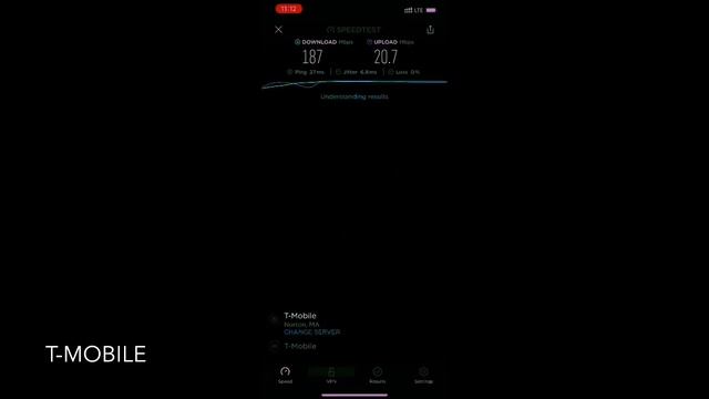 T-Mobile vs Verizon speed test (eSim and physical sim) смотреть онлайн