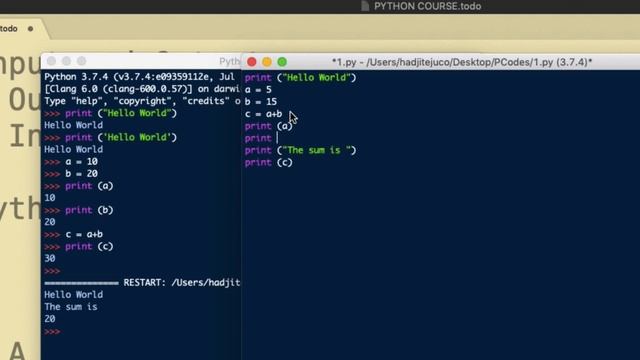 Python Course - Part 3 (Input / Output / Basic Operations) смотреть онлайн