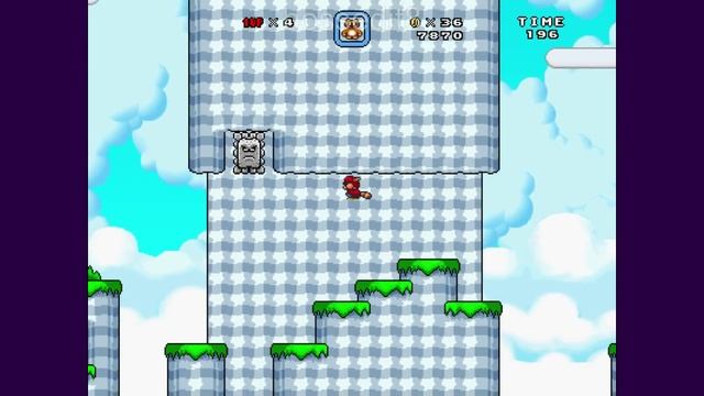 Super Mario Bros. X (SMBX) Custom Level - Cloudy Mountains смотреть онлайн