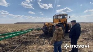 Два кировца К-744Р2 и К-700 с боронами. Проблема с гидравликой на К-700.Часть 2