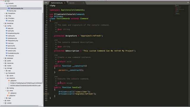 #50 انشىء الامر الخاص بك write less do more with One artisan Command смотреть онлайн