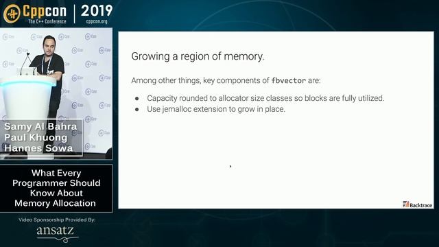 What Programmers Should Know About Memory Allocation - S. Al Bahra, H. Sowa, P. Khuong - CppCon 201 смотреть онлайн