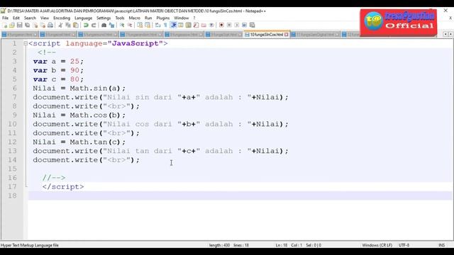 Fungsi Date di Javasript смотреть онлайн