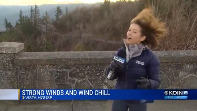 Wind gusts reach 71 mph at Vista House смотреть онлайн