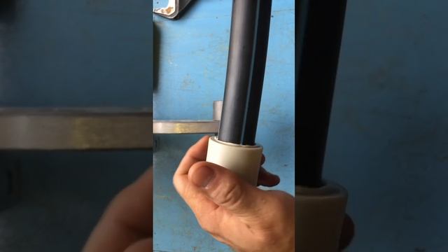 Результат сварки ПНД трубы с полипропиленовой муфтой смотреть онлайн