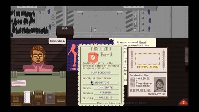 Papers, Please! (Shutting down the Human Trafficking Ring) Gameplay and Commentary: смотреть онлайн