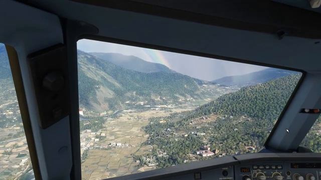 Landing in Paro. Bhutan. VQPR. MICROSOFT FLIGHT SIMULATOR 2020. A320Neo смотреть онлайн