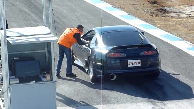 Achna Speedway - Speedincyprus dragster 18-12-2011 - Toyota Supra test run #1 смотреть онлайн