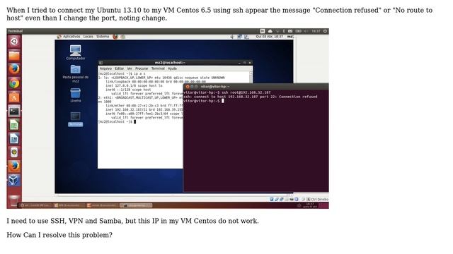Don't work ssh in a VM Centos (2 Solutions!!) смотреть онлайн