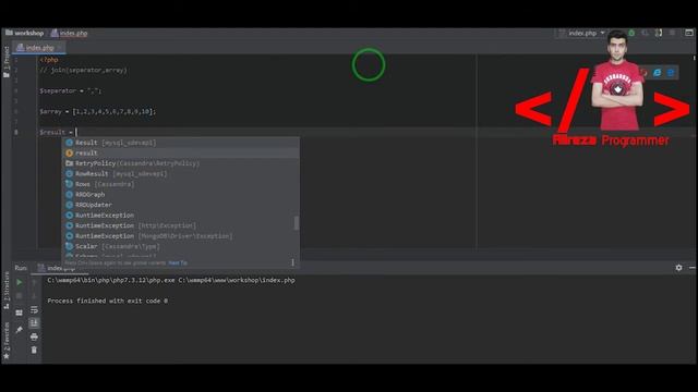 آموزش تابع join در php | join function php смотреть онлайн