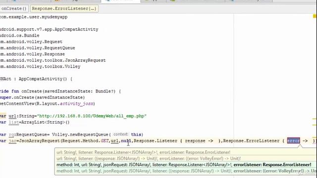 028 Volley JSON Array смотреть онлайн