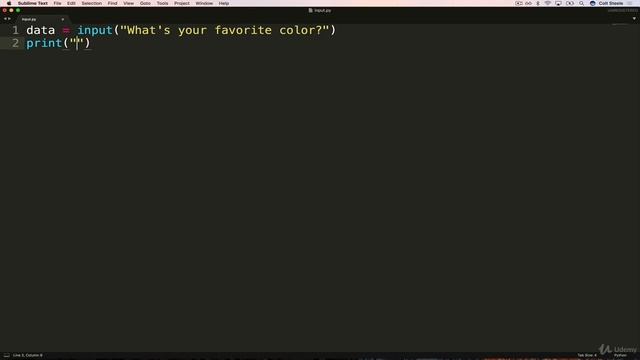Getting User Input | Coding for Kids: Python: Learn to Code with 50 Awesome Games and Activities смотреть онлайн