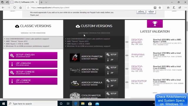 How to check RAM, Memory and System Specs on Windows 10 смотреть онлайн