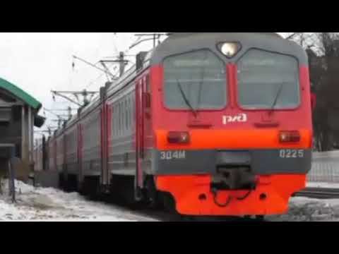 Казанское направление РЖД. ЭД4М 0225. Отправление со станции Ильинская. смотреть онлайн