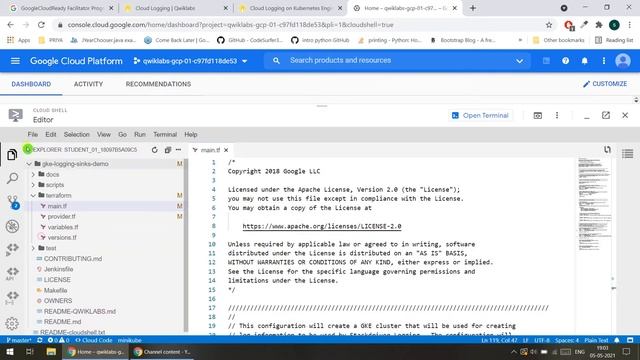 Cloud Logging on Kubernetes Engine [GSP483] смотреть онлайн