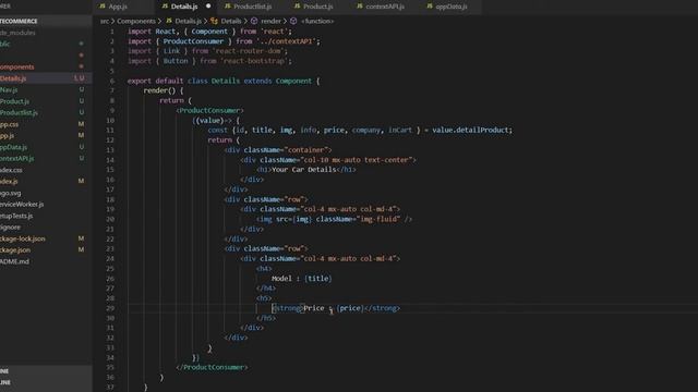 How to Build ReactJS | Shopping Cart APP | Products Listing using the Context API(#4) смотреть онлайн