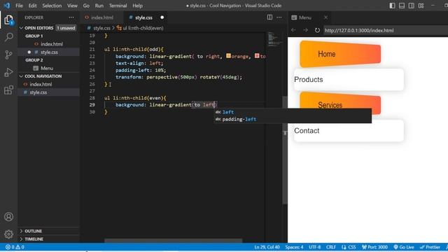 Perfect animated navigation bar using HTML and CSS you can use in your webpage. смотреть онлайн