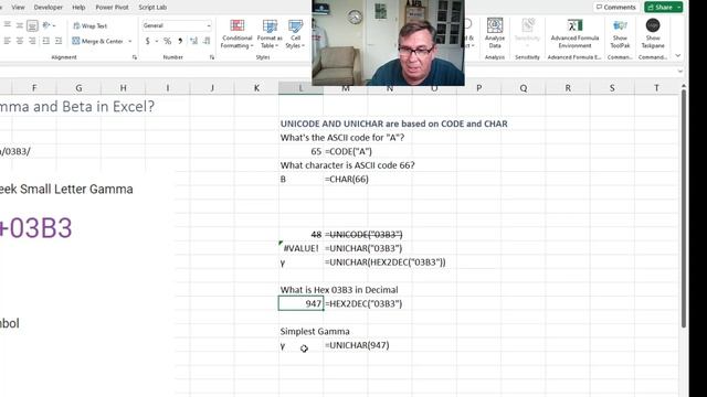 Excel Show Symbols For Gamma And Beta - Episode 2497 смотреть онлайн