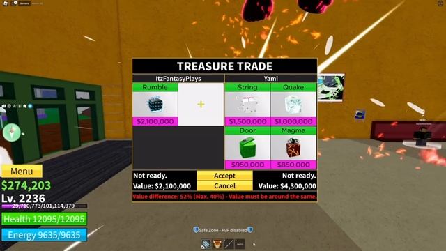 What People Trade For Rumble Fruit? Trading Rumble in Blox Fruits смотреть онлайн