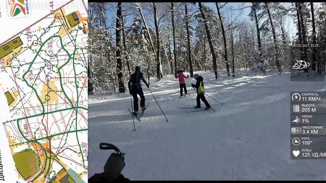 Спортивное ориентирование на лыжах! (Ski-Orienteering) - ЧиП г. Смоленска (СОК Смена) - 07.02.21 смотреть онлайн