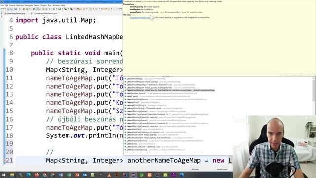 LinkedHashMap - Java programozás kezdőknek Andrissal - 107. rész смотреть онлайн