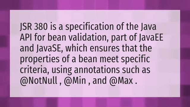 What is jsr380? смотреть онлайн