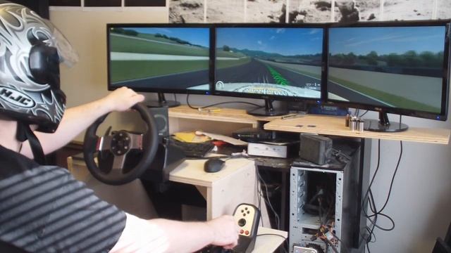 Assetto Corsa - 5760x1080 - 3 monitors - Logitech G27 + Custom Cockpit смотреть онлайн