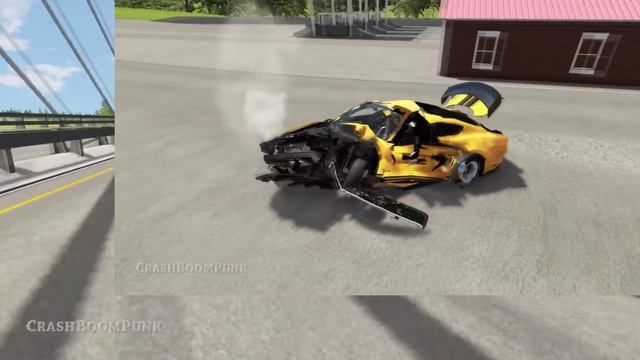 Шипы на дороге-BeamNG.drive смотреть онлайн