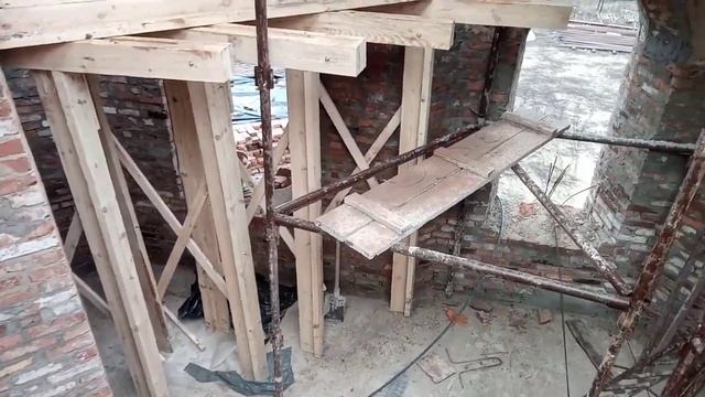 опалубка монолитных арок в храме+армокаркас