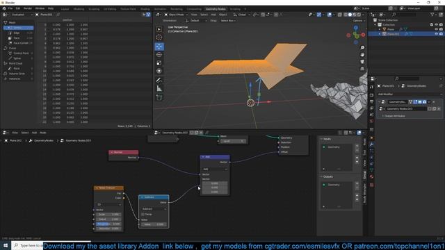 Blender Geometry Nodes for beginners making a displacement modifier смотреть онлайн