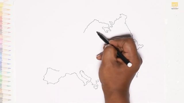 Europe map outline | How to draw Europe map step by step | Map drawing tutorials | art janag смотреть онлайн