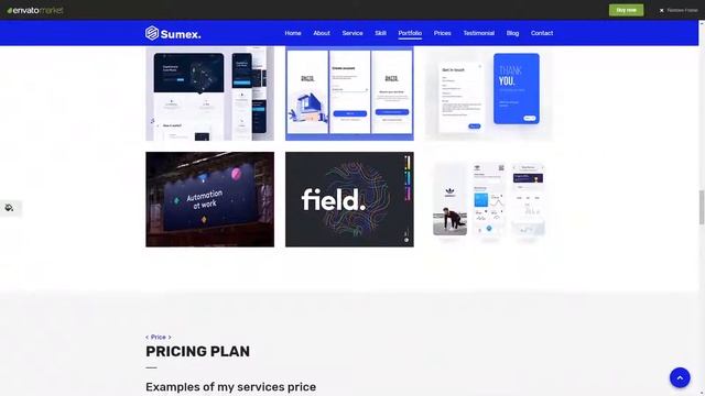 Sumex Onepage Portfolio HTML5 Template Site Templates ThemeForest 25507809 смотреть онлайн