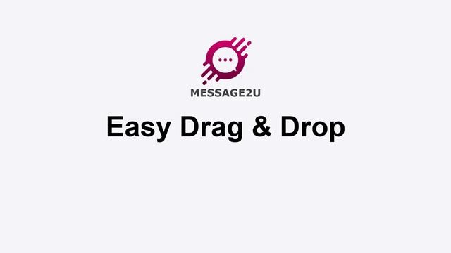 Message2u Drag & Drop Flow Builder смотреть онлайн