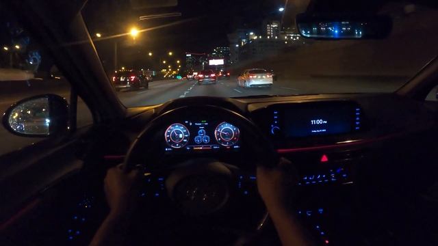 2022 Hyundai Sonata N Line - POV Silent Night Drive - ASMR смотреть онлайн