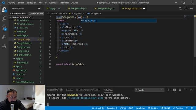 Curso React: 41. Buscador de Canciones: Renderizado de UI y estilos CSS ( 5 / 5 ) - jonmircha смотреть онлайн